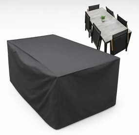 Czasza parasola ochronny na stół 150x90 cm + 4 do 6 rozkładanych krzeseł