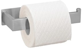 Samoprzylepny uchwyt na papier toaletowy ze stali nierdzewnej w kolorze matowego srebra Genova – Wenko