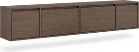 Szafka RTV czterodrzwiowa Zolia 180 cm wisząca - orzech elegant