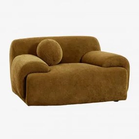 Fotel Tapicerowany Shirina Sand Brown Chenille - Sklum
