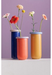 Pomarańczowy szklany wazon (wysokość 25 cm) Plegado – PT LIVING