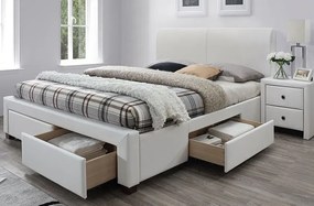 Białe łóżko dwuosobowe - Kamillo 2X 160x200
