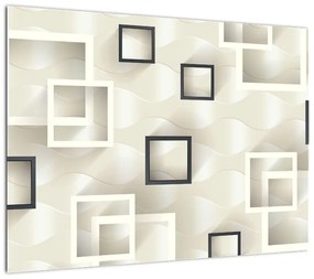 Geometryczny abstrakcyjny obraz (70x50 cm)