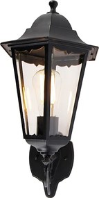 Klasyczna lampa ścienna zewnętrzna czarna IP44 - Havana Up