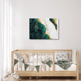 Obraz na szkle - Turkusowy marmur (70x50 cm)