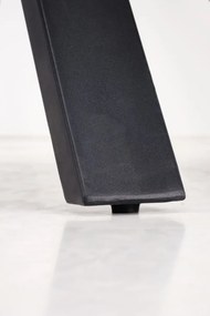 Stół rozkładany PLATAN 140(180)x85 biały marmur/czarny HALMAR