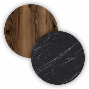 Szafka Elite Walnut and Black Marble