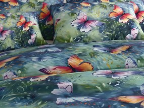 PrzytulneMieszkanie.pl PrzytulneMieszkanie.pl Pościel z mikrowłókna COLORFUL BUTTERFLY, kolorowa Rozmiar pościeli: 2 szt 70 x 90 cm | 200 x 220 cm