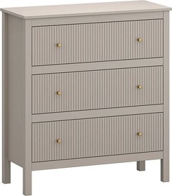 Nowoczesna komoda z trzema szufladami w kolorze taupe Z1-F29