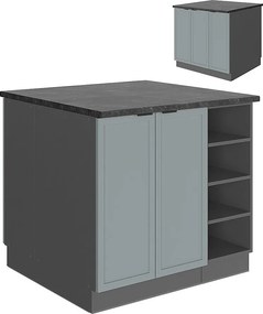 Wyspa kuchenna jasnoniebiesko-szary 90x60x82 fame-line