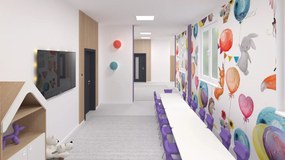 Stół do przedszkola Smart prostokątny 120x70 cm, rozmiar 0-3, blat biały / nogi szare