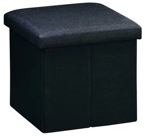 Kesper 15955 Taboret, czarny, 38 x 38 x 38 cm