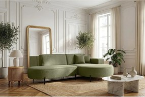 Narożnik Parma Studio Hills, do salonu, tkanina Quelle, prawy, zielony (38)