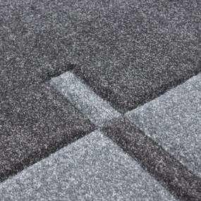 Dywan nowoczesny Hawaii szaro-czarny 80 cm x 300 cm