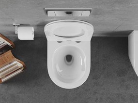 Mexen Lena miska wc Rimless Tornado z deską wolnoopadającą slim, duroplast, biała połysk - 30220300T