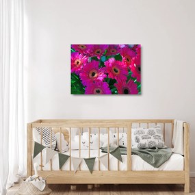 Obraz na szkle - kwiaty (70x50 cm)