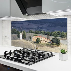 Panel nad blat kuchenny Pejzaż z Drzewami na Łące