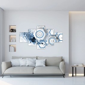 Obraz - Abstrakcja geometryczna (125x70 cm)