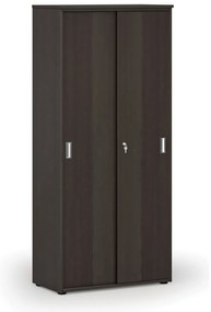 Szafa z drzwiami przesuwnymi PRIMO WOOD, 800 x 420 x 1781 mm, wenge