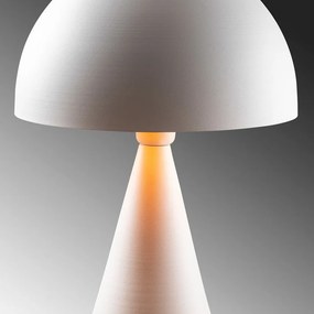 Biała lampa stołowa z metalowym kloszem (wysokość 52 cm) Dodo – Opviq lights