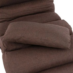 Leżak regulowany, brązowy