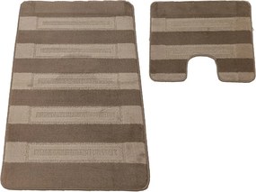 Elegancki nowoczesny zestaw chodniczków łazienkowych F6-H59