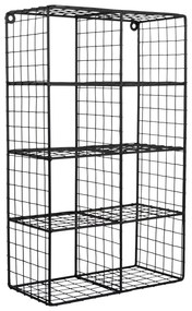 Czarna wielopoziomowa stalowa półka 30 cm Reja – PT LIVING