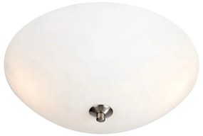 Biała lampa sufitowa ze szklanym kloszem ø 43 cm Polar – Markslöjd