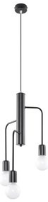 Żyrandol DUOMO 3M czarny SOLLUX  LIGHTING