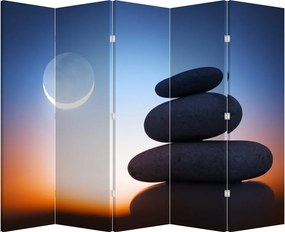 Parawan - Ułożone kamienie jeden na drugim (210x170 cm)