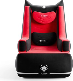 Dmuchany fotel do grania na konsoli Diablo Bager, kolor czarno-czerwony