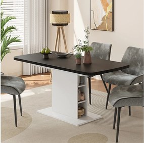 Stół jadalny czarny/biały 120x80x77.3 fenaro