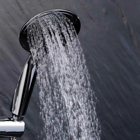 Plastikowy zestaw prysznicowy w kolorze matowego srebra ze słuchawką prysznicową 70 cm Hydro – douceur d'intérieur