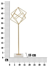 Figurka w kolorze złota Mauro Ferretti Cube