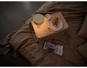 Jasnozielona plastikowa lampa stołowa LED (wysokość 18 cm) Oblong – Zone