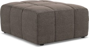 Brązowy podnóżek z materiału bouclé Aloha – Makamii