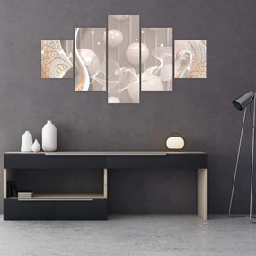 Obraz - Przeklęte łabędzie (125x70 cm)