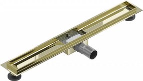 Mexen Flat korpus do odpływu liniowego 80 cm, złoty - 1515080