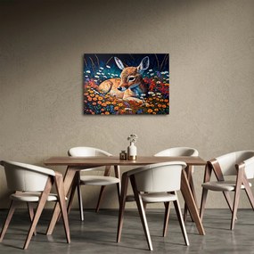 Obraz - Malowany jeleń (70x50 cm)