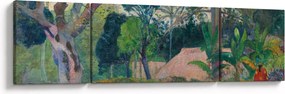 Obraz - Paul Gauguin, Te raau rahi (The Big Tree), reprodukcje (170x50 cm)