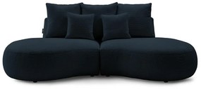 Ciemnoniebieska sofa z materiału bouclé 260 cm Saint-Germain – Bobochic Paris