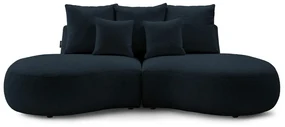 Ciemnoniebieska sofa z materiału bouclé 260 cm Saint-Germain – Bobochic Paris