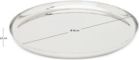 Taca do serwowania ze stali nierdzewnej ø 35,5 cm Nirela – Kave Home