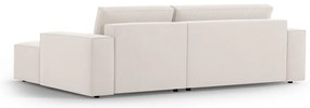Beżowy rozkładany narożnik (prawostronny) Jodie – Micadoni Home