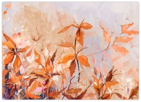 Obraz - Malowane kwiaty (70x50 cm)