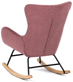 Fotel bujany PINK2, różowy