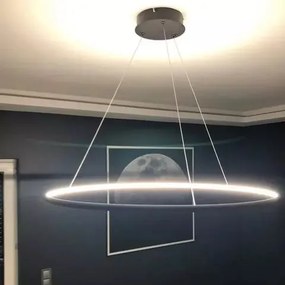Pojedyncza lampa wisząca Ledowe Okręgi No.1 In 60 cm