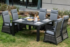 Doppler PRATO - aluminiowy stół ogrodowy 152 x 152 x 75 cm - Towar rozpakowany (N549)