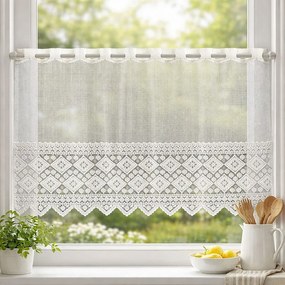 Zazdrostka żakardowa na metry Romby klasyczna vintage - wys. 50 cm
