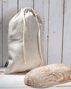 Worek kuchenny kolor beżowy tkanina półprzezroczysta, strukturalna, lniana